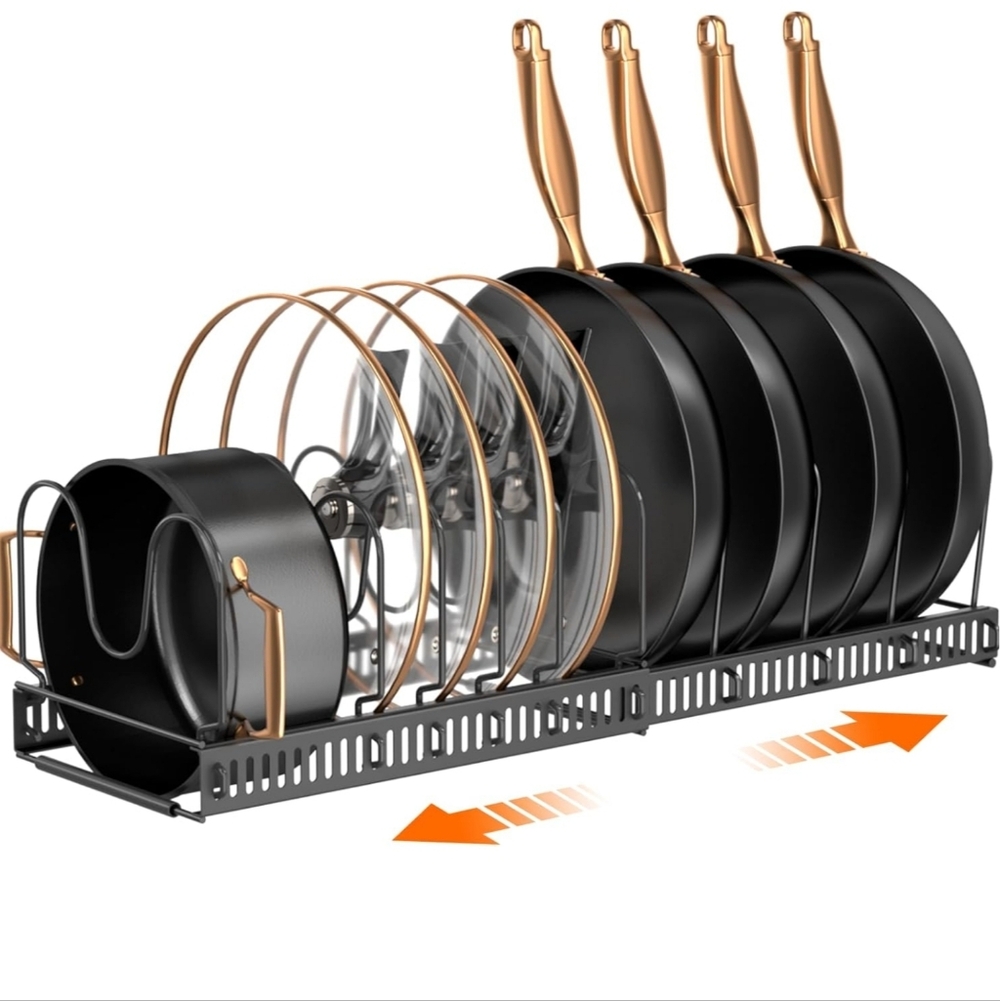 Pots and Pans Organizer Expandable Rack